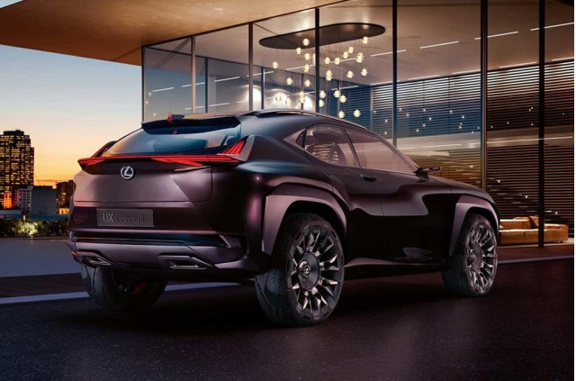 Teaser for Lexus UX concept debuting at 2016 Paris auto show