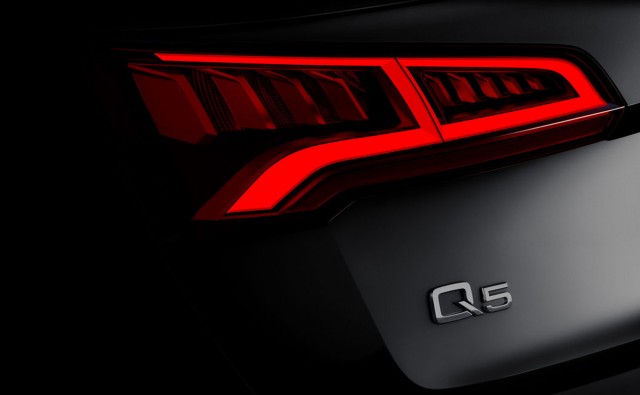 Teaser for new Audi Q5 debuting at 2016 Paris auto show