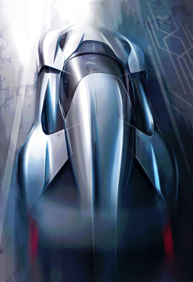 Teaser sketch for NextEV supercar