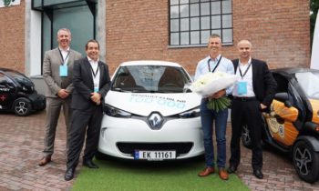 Renault delivered its 100,000th electric car on Friday, in Norway