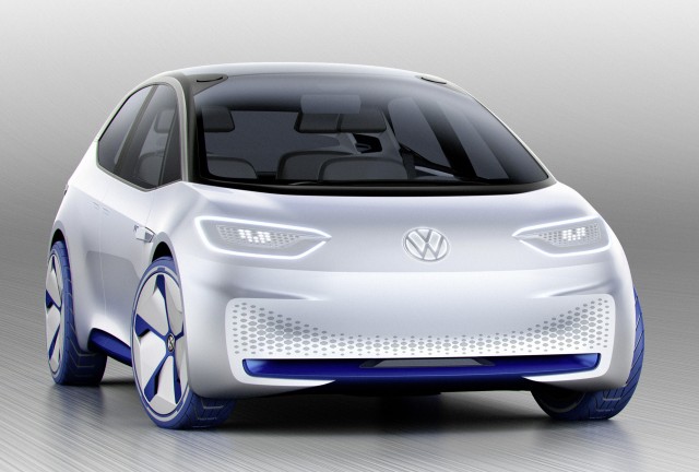 Volkswagen I.D. electric car concept, 2016 Paris auto show
