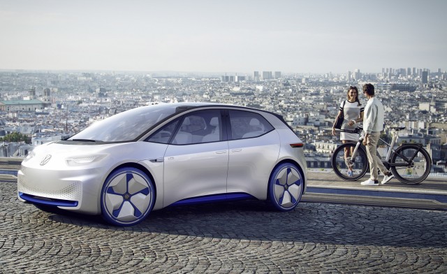 Volkswagen I.D. electric car concept, 2016 Paris auto show