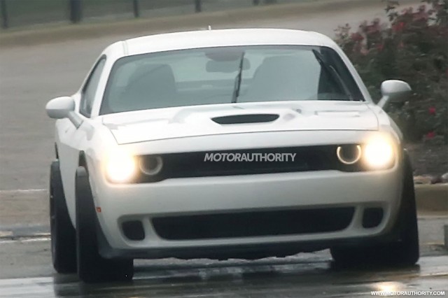 2018 Dodge Challenger ADR (wide-body SRT Hellcat) spy shots - Image via S. Baldauf/SB-Medien