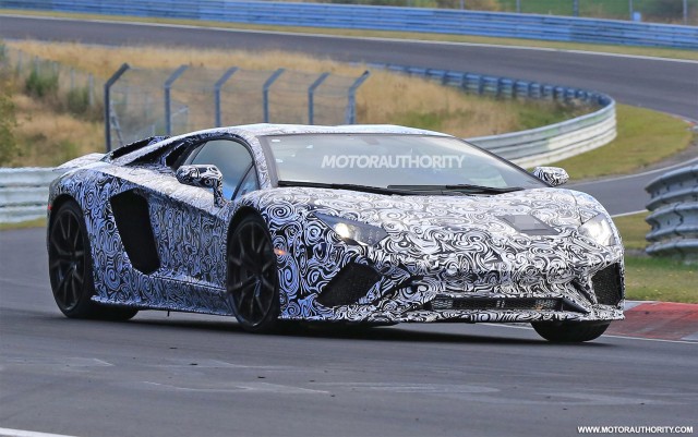 2018 Lamborghini Aventador spy shots - Image via S. Baldauf/SB-Medien