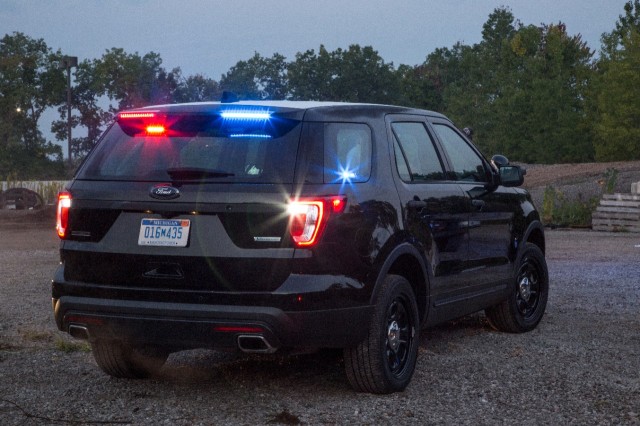 Ford Police Interceptor Utility Rear Spoiler Traffic Warning Lights