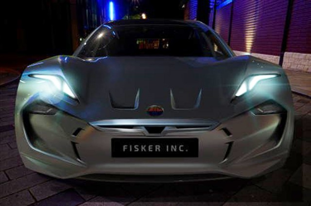 Teaser for Fisker electric sedan