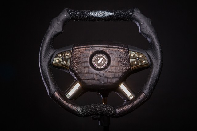 World’s most expensive steering wheel from Dartz Prombron Black Alligator