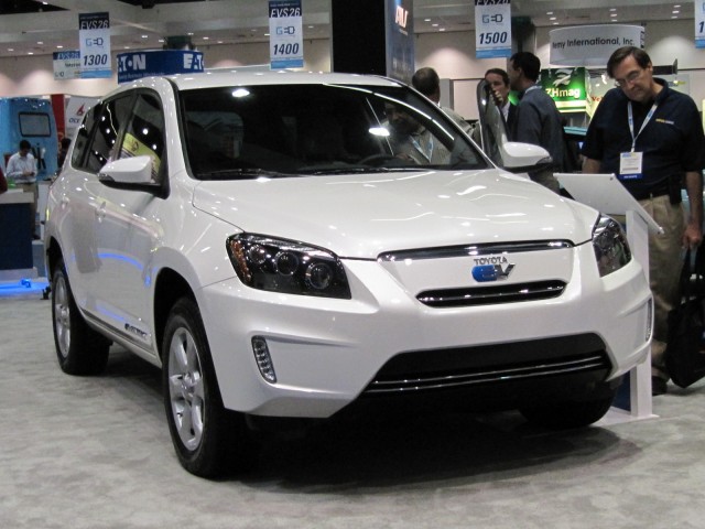 2012 Toyota RAV4 EV launch at EVS-26, Los Angeles, April 2012