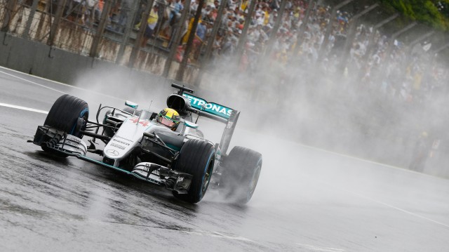 Mercedes AMG’s Lewis Hamilton at the 2016 Formula One Brazilian Grand Prix