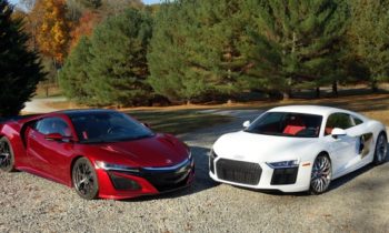 Acura NSX vs. Audi R8: Tech or higher tech?
