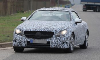 2018 Mercedes-Benz E-Class Cabriolet spy shots