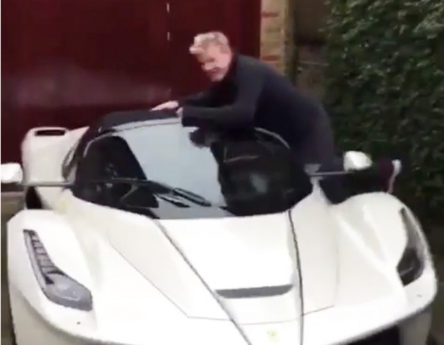 Gordon Ramsay and his Ferrari LaFerrari Aperta