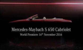 Mercedes-Maybach S650 Cabriolet teased ahead of LA auto show