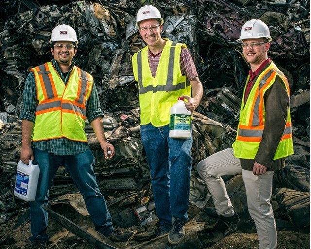 Nitin Muralidharan (left), Andrew Westover (center), and Cary Pint (right)