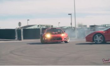 Ferrari-powered Toyota 86 does donuts around Ferrari 458
