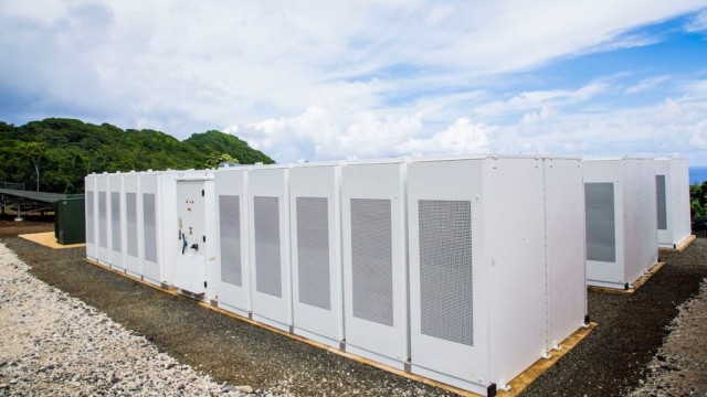 Tesla and SolarCity energy storage array on Ta'u, American Samoa Tesla and SolarCity energy storage array on Ta'u, American Samoa