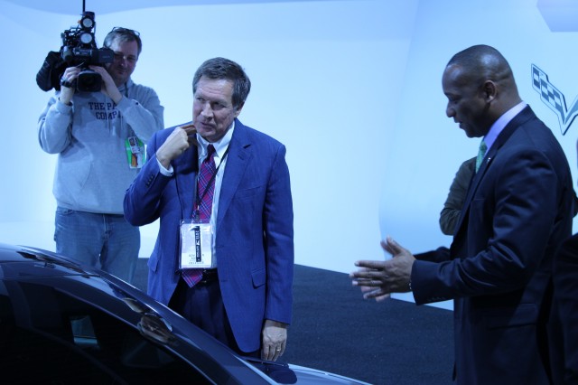 Michigan Governor Rick Snyder, and the 2014 Chevrolet Corvette Stingray