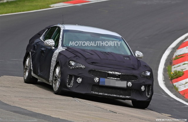 2018 Kia GT (Stinger) spy shots - Image via S. Baldauf/SB-Medien