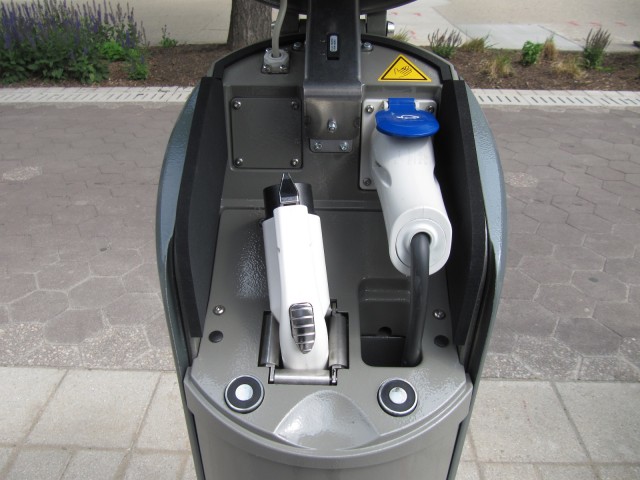 BlueIndy electric-car sharing station and European Bollore BlueCar, Indianapolis, Indiana, May 2014 BlueIndy electric-car sharing station and European Bollore BlueCar, Indianapolis, Indiana, May 2014
