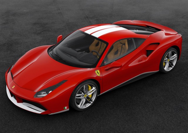 Ferrari 488 GTB 70th anniversary edition inspired by 2003 Ferrari F2003-GA raced by Schumacher