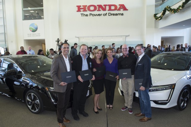 First 2017 Honda Clarity Fuel Cell customers, Torrance, California