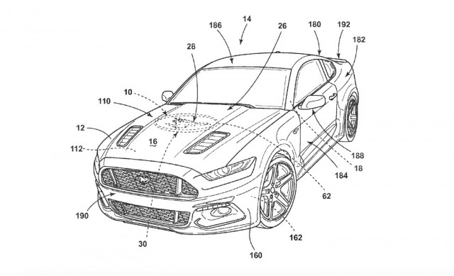 Diagram from Ford patent for heat-generated graphics
