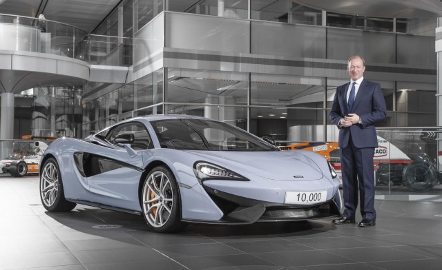 McLaren produced its 10,000th vehicle; this Ceramic Grey 570S