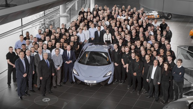 McLaren produced its 10,000th vehicle; this Ceramic Grey 570S