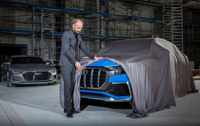 Teaser for Audi Q8 concept debuting at 2017 Detroit auto show