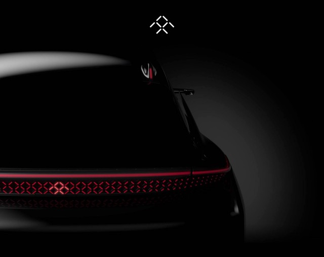 Teaser for Faraday Future elecric car debuting at 2017 Consumer Electronics show