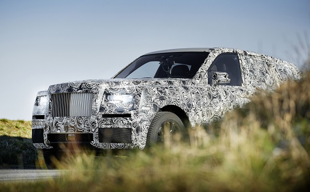 Teaser for Rolls-Royce SUV (code name Project Cullinan) debuting in 2018