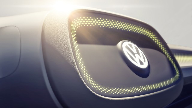 Teaser photo for next Volkswagen I.D. electric-car concept, to be shown at 2017 Detroit Auto Show
