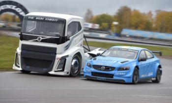 Volvo Trucks pits 2,400-hp race truck against WTCC race car