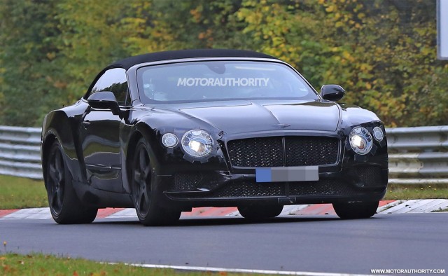 2018 Bentley Continental GT Convertible spy shots - Image via S. Baldauf/SB-Medien