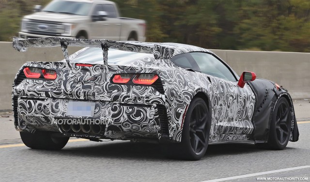 2018 Chevrolet Corvette ZR1 spy shots - Image via S. Baldauf/SB-Medien