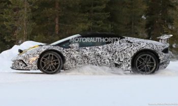 2018 Lamborghini Huracán Spyder Performante spy shots