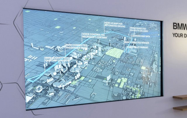 BMW Connected Window concept, 2017 Consumer Electronics Show