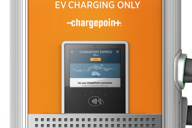 ChargePoint Express Plus modular DC fast-charging system for electric cars, launched at 2017 CES