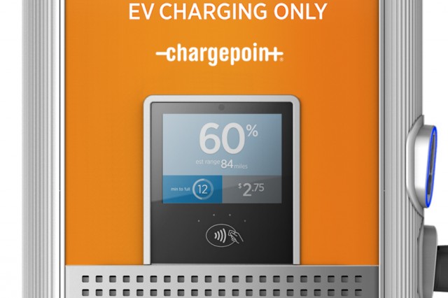 ChargePoint Express Plus modular DC fast-charging system for electric cars, launched at 2017 CES