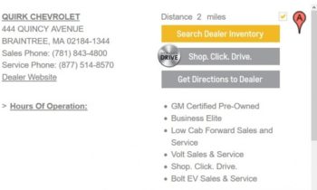 How to figure out if your local Chevy dealer carries the Bolt EV electric car