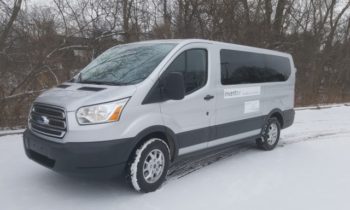 Electric Ford Transit van conversion shown by Inventev at Detroit Auto Show