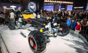Chevy unveils life-size Lego Batmobile