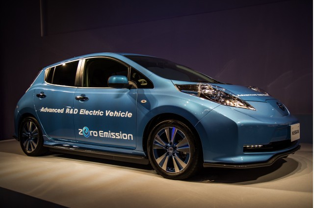 Nissan Leaf 'Advanced R&D Electric Vehicle' shown at company annual meeting, Yokohama, Jun 2015 Nissan Leaf 'Advanced R&D Electric Vehicle' shown at company annual meeting, Yokohama, Jun 2015