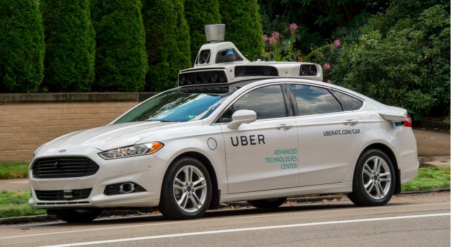 Prototype from Uber’s fully autonomous ride-sharing fleet