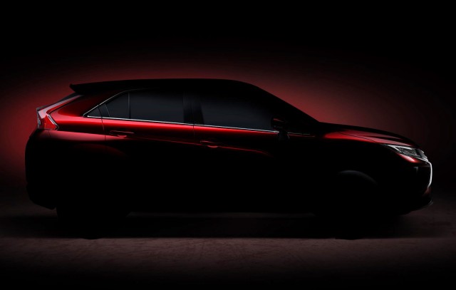 Teaser for Mitsubishi SUV debuting at 2017 Geneva auto show