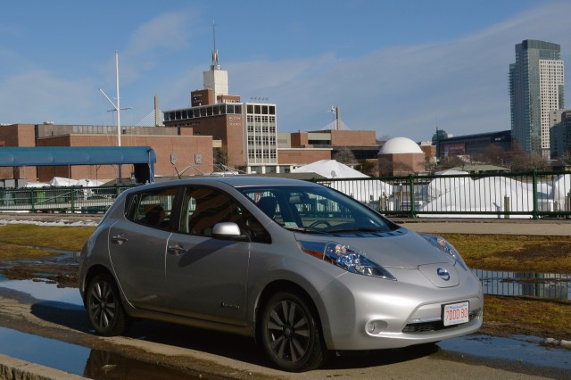 2015 Nissan Leaf at Museum of Science, Boston [photo: John Briggs]