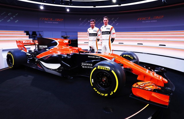 2017 McLaren MCL32 Formula One race car