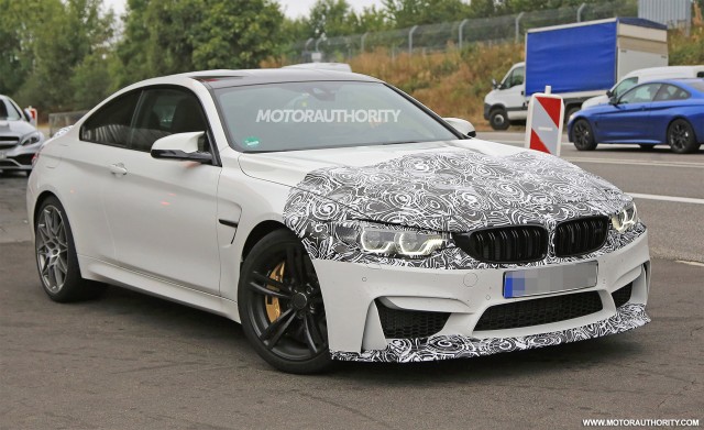 2018 BMW M4 facelift spy shots - Image via S. Baldauf/SB-Medien