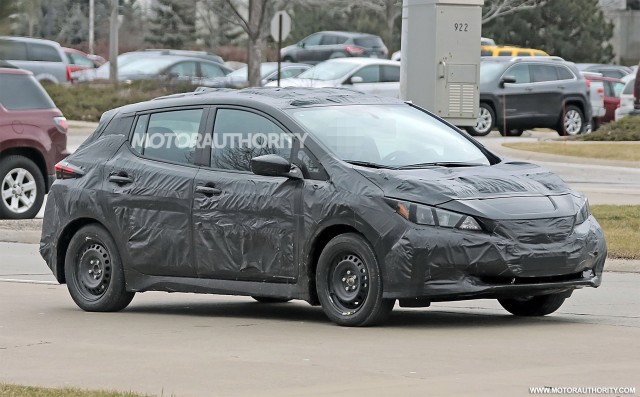 2018 Nissan Leaf spy shots - Image via S. Baldauf/SB-Medien