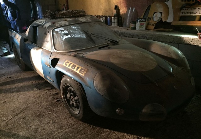 Alpine A210 Le Mans prototype in French shed
